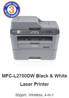 Brother MFC-L2700DW Mono Laser printer Brother MFC-L2700DW Mono Laser printer