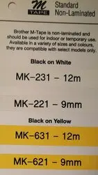 Brother MK Labels