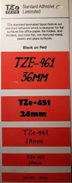 Brother TZE Laminated tapes